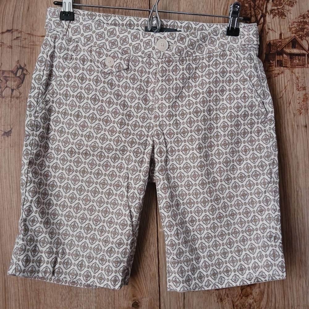 Level 99 Linen lyocel Blend Bermuda Shorts